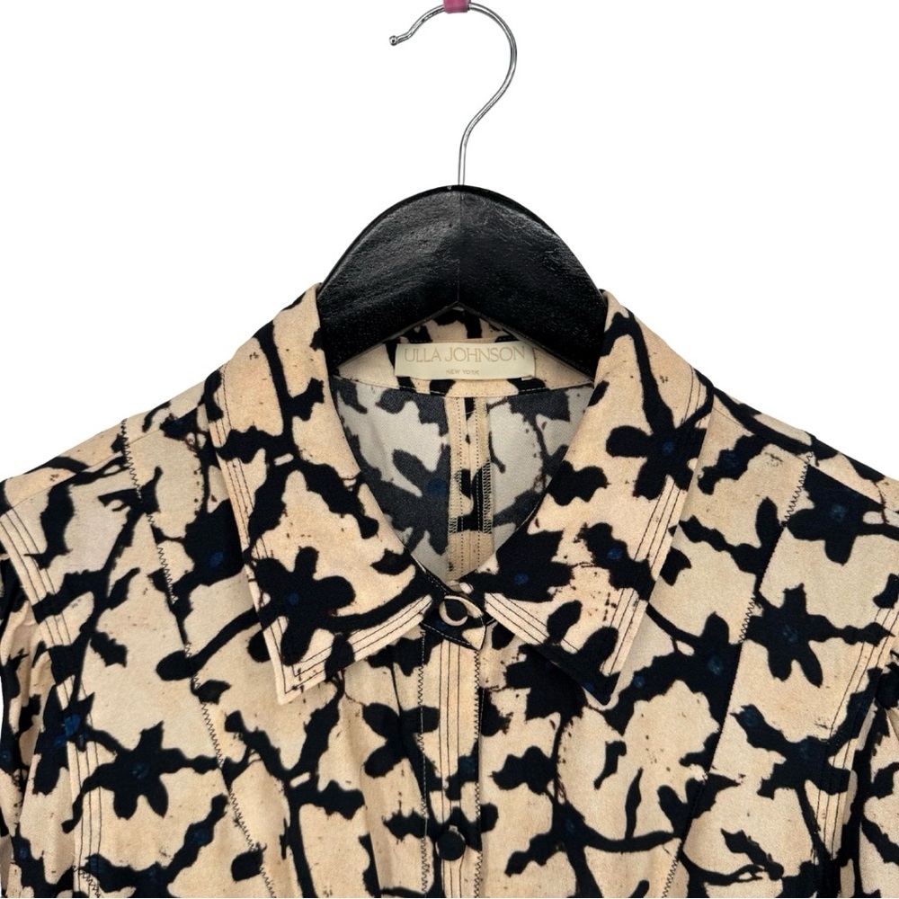 Ulla Johnson Roanne Printed Crepe Mini‎ Dress Moonstone Multi  2 - Picture 8 of 13